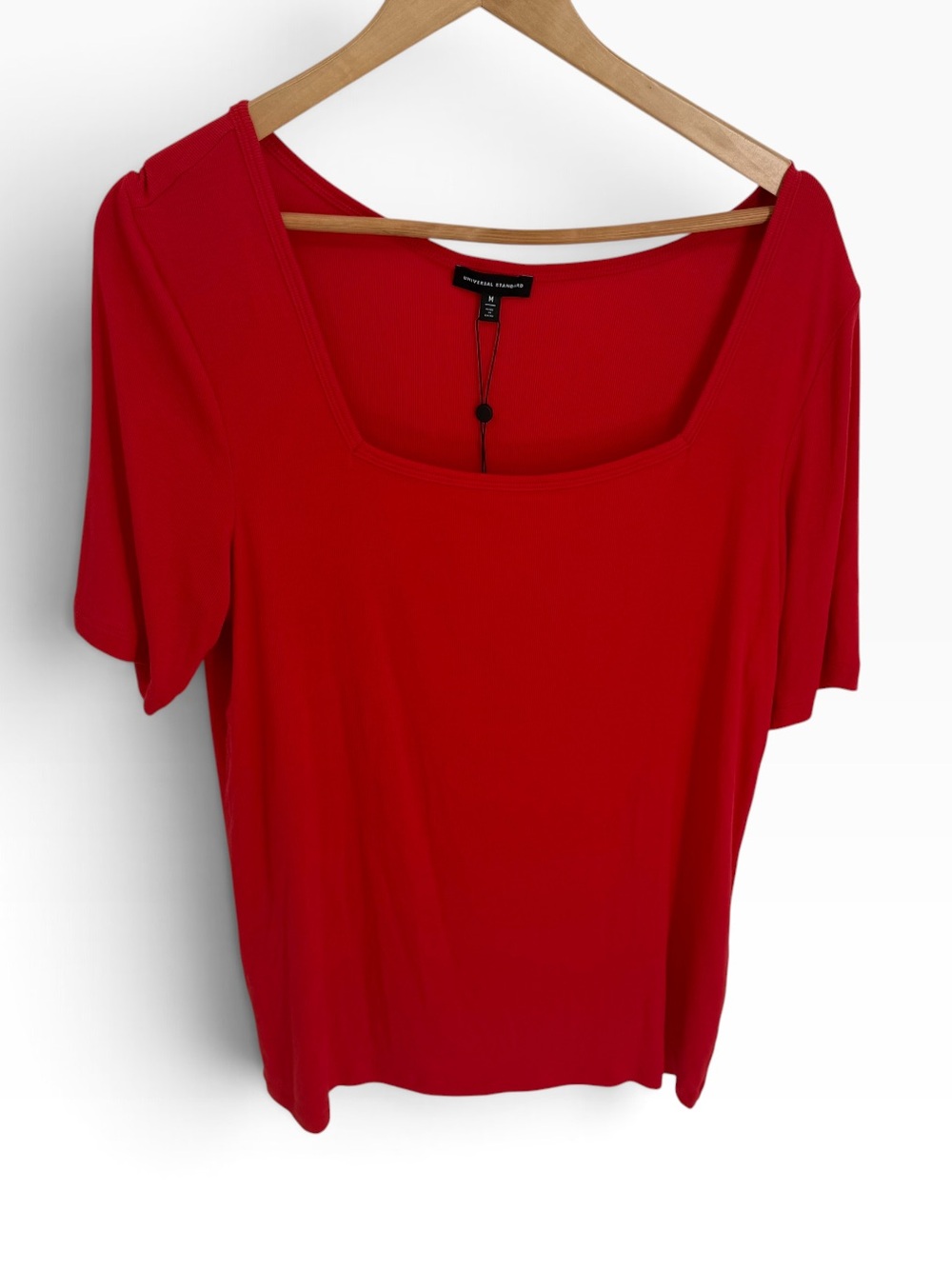 Universal Standard Foundation Square Neck Tee Size M (2X) Red-orange NWT Top